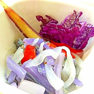 紫白菜☆玉葱炒め和え